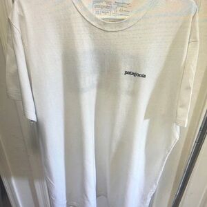 Patagonia Men's White Logo T-Shirt